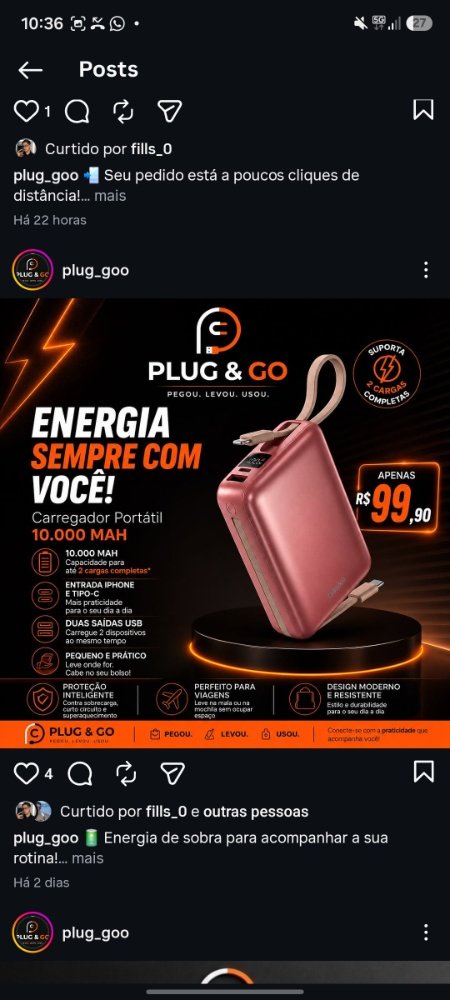 Novidade Plug & Go